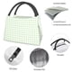 thumbnail image 4 of Fotbe Pistachio Green Checkboard Bolsa Térmica Portátil con Estampado, Bolsa de Entrega de Alimentos Aislada, Bolsa Reutilizable de Gran Capacidad para Comidas y Supermercado, 4 of 6