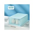 thumbnail image 2 of 2pcs/Set Transparent Lid Shoe Storage Box Sets Shoes Organizers Thickened Foldable Dustproof Storage Boxs Stackable Combined Shoe Cabinet, 2 of 4