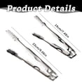 thumbnail image 4 of Stainless Steel Ice Tongs 7.5/9 Inch Professional Bar Tongs with Serrated Grip Teeth for Ice Cubes, Sugar, Salad, Multi Purpose Serving Utensil for Kitchen, BBQ, Party, Hotel & Bar(Silver1,9x2"), 4 of 6