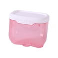 thumbnail image 4 of Caja de almacenamiento de pañuelos faciales con soporte para papel de pared, autoadhesiva Rosa, 4 of 9