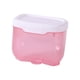 thumbnail image 4 of Caja de almacenamiento de pañuelos faciales con soporte para papel de pared, autoadhesiva Rosa, 4 of 9