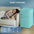 thumbnail image 4 of Auseo Two Door Mini Fridge 3.1Cu.ft 115 Volt 60 Hz Low Noise Adjustable Temperature Suitable for Kitchen Living Room Office and Dormitory Green, 4 of 8