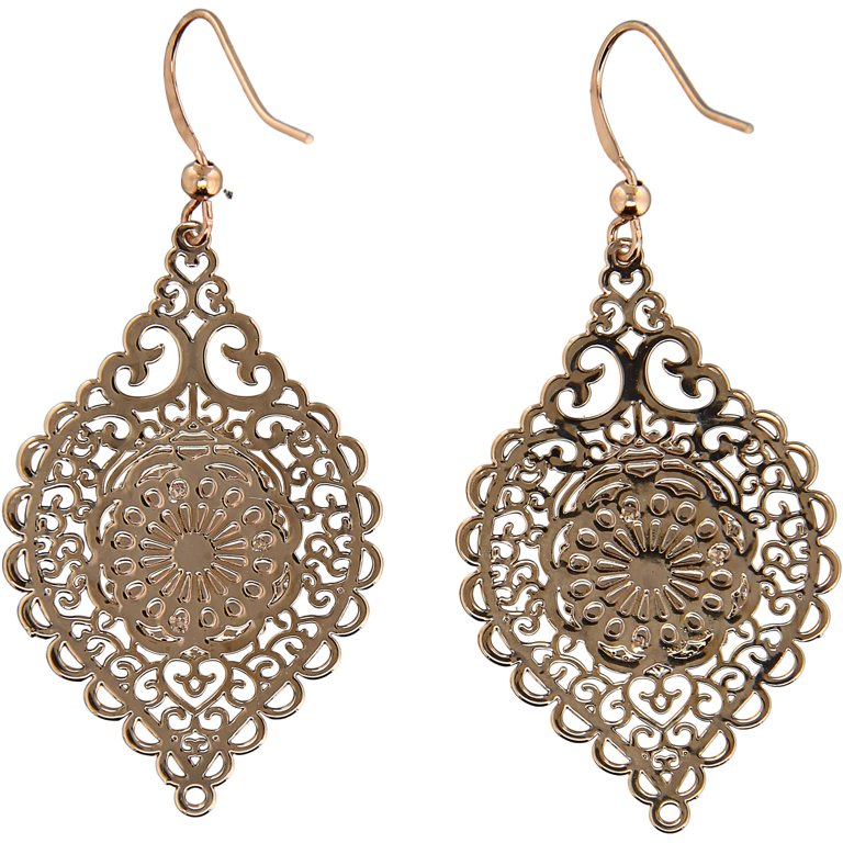 Walmart rose sales gold earrings