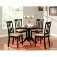 thumbnail image 2 of ANTI5-BLK-C 5 Pc Kitchen Table set-small Kitchen Table and 4 Kitchen Dining Chairs, 2 of 5