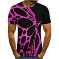 thumbnail image 1 of RKSTN Chemises pour Hommes T-shirt à Manches Courtes T-shirt 3D Imprimé Abstrait Non Relocalisé Manches Courtes Col Rond Mode Décontracté Quotidien Vacances T-shirt Haut Blouses Chemises Hawaïennes pour Hommes, 1 of 5