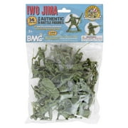 BMC WW2 Iwo Jima US Marines Plastic Army Men - 36 American Soldier Figures