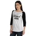 thumbnail image 4 of Inkmeso Blessed Mama Tshirt Tops For Mom Raglan&nbsp;Quarter&nbsp;Sleeve Graphic Shirt, 4 of 8