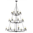 thumbnail image 3 of Meyda 151278 60 in. Estrella 24 Light Three Tier Chandelier, Antique Iron Gate, 3 of 5