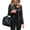 Black, variant on Women's Flight Jacket Short Thin Jacket Stand Collar Zipper Outwear Office Lady Casual Coat for Street Daily Vacation