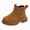 A27-Yellow, variant on Toddler Girls Short Boots Fashion Non Slip Kids Girls Leather Boots