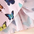 thumbnail image 6 of GYRATEDREAM Toddler Girls Dress Kids Square Neck Flutter Sleeves Casual Dress Butterfly Print Sundress for Kids, 6 of 8
