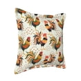 thumbnail image 2 of Bingfone Decorative Pillow Covers 16"X16" Colorful Roosters Couch Pillow Cases Modern Farmhouse Covers For Couch Sofa Bed, 2 of 9