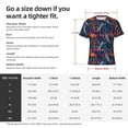 thumbnail image 4 of Bixox Men's Tropical Flower Printed Short Sleeve Skinny Athletic T-Shirt, 4 of 6