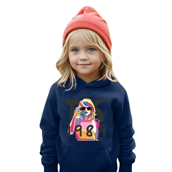 Taylor Alison Swift Fans Gift Boys Girls Child Fashion Daily Versatile Casual Crewneck Sweatshirts Daily Long Sleeve Patchwork Top Sweatshirts Outfits, 160