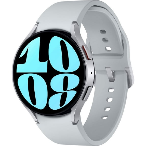 Restored Samsung Galaxy Watch6 44mm Smart Watch, Bluetooth, 40 Hour Battery Life, Silver