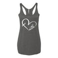 thumbnail image 2 of Wild Bobby Heart Made Of Faith Inspirational/Christian Women Tri-Blend Racerback Tank Top, Premium Heather, Medium, 2 of 5