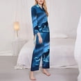 thumbnail image 3 of Daiia A Wolf Barks Out A Window for Women's Long-Sleeved Pajama Set – Soft & Comfortable Sleepwear Button-Up Pajamas Cozy Lounge Wear-XX-Large, 3 of 7