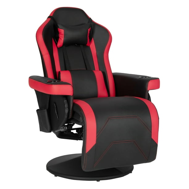 ModernDepo Video Game Chair, Black and Red