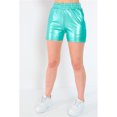 thumbnail image 4 of U-Wear Shorts en Faux Cuir pour Femmes, Vert, Petit, 4 of 9
