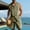 Army Green, variant on BLTIBY Mens Linen Set 2 Piece Summer Beach Outfits Sleeveless Button Down Hoodies and Drawstring Shorts Matching Vacation Sets with Pockets Black L