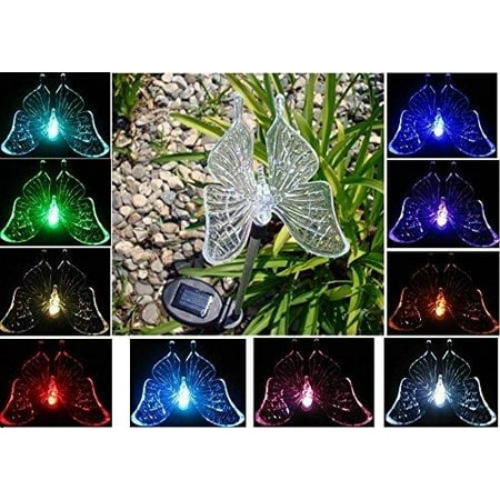 Lightahead 174 Solar Powered Led Stake Lights Outdoor Solar Powered Color Changing Led Garden Lights