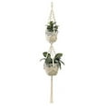 thumbnail image 2 of uds. Colgadores de macramé para plantas, maceta colgante para interiores y exteriores, cesta de cuerda de algodón, bolsa de red para maceta tejida a mano Xemadio 2033378-5, 2 of 9