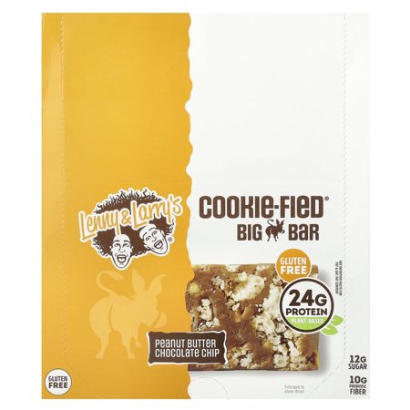 Lenny & Larry's, Cookie-Fied Big Bar, Peanut Butter Chocolate Chip, 12 Bars, 3.17 oz