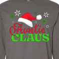 thumbnail image 4 of Inktastic Auntie Claus with Christmas Santa Hat and Snowflakes Long Sleeve T-Shirt, 4 of 5