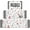 White, variant on Christmas Kitchen Rugs Set of 3, Christmas Tree Kitchen Mats for Floor Xmas Snowflake Anti Fatigue Christmas Rug, Washable Floor Mat for Christmas Decor, 18" x 30" + 18" x 48" + 18" x 60"