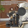 thumbnail image 3 of Escabeau Multi-Niveaux Moquetté pour Chat avec Poteau à Griffer, 3 of 9
