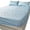 B, variant on Cooling Ice Silk Fitted Sheet Set, Deep Pocket Breathable Bedding, Summer Mattress Cover with Pillowcases, Soft Cooling Fabric for Hot Sleepers, 79" x 59"