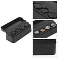 thumbnail image 1 of Universal Car Interior Plastic Coin Storage Box Holder Change Container Compact Organize Dashboard  Black, 1 of 8