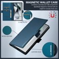thumbnail image 5 of Wallet Case for Google Pixel 9a, Classic Shockproof PU Leather Magnetic Flip Cover with Card Holder Stand Feature and Full Body Protection Phone Case Cover for Google Pixel 9a, Blue, 5 of 6