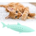 thumbnail image 1 of 1 cepillo de dientes de silicona con forma de pez y gato, simulación de menta, juguete interactivo con forma de pez, herramienta de limpieza para moler dientes de gato (verde) Sailing Electrónica, 1 of 4