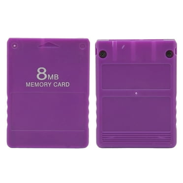 Memory Card, Supports All Games 8MB Memory Card Supports FMCB1.966  For PS2 Purple