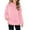 Pink, variant on YunPes Girls Fleece Hoodies Bow Sherpa Fuzzy Pullover Sweatshirt Casual Kids Half Button Long Sleeve Winter Outwear Coat