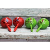 2 Pack Hand Painted Medium Mexican Maracas in Assorted Color