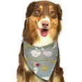 thumbnail image 6 of Naloa Cute Farm Birds Dog Bandanas 1PC Washable Triangle Dog Scarfs Premium Durable Fabric, for Small Medium Large Dogs and Cats, 6 of 6