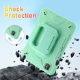 thumbnail image 4 of 3 Layers Case for iPad Pro 11 2024 with Kickstand / Nylon Shoulder Strap / Pencil Holder, Military Grade Protection Rugged Case Cover for iPad Pro 11 2024, Mintgreen, 4 of 5