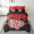 thumbnail image 2 of Castle Fairy Cheerleading Cheerleader Twin Bedding Sets 7-Piece for Girls,Girly Dreamy Dance Bedding Comforter Set Microfiber,Bling Glitter Breathable Sheet Sets,Microfiber Bedroom Decor,Reversible, 2 of 8