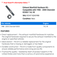 thumbnail image 2 of Exhaust Manifold Hardware Kit - Compatible with 1988 - 2000 Chevy K3500 7.4L V8 1989 1990 1991 1992 1993 1994 1995 1996 1997 1998 1999, 2 of 2