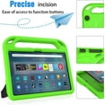 thumbnail image 4 of SUPNICE Kids Case for Fire Max 11 Tablet (13th Generation, 2023 Release), Fire Max 11 Tablet Case, Shockproof Lightweight Hanle Stand Case for All-New Amazon Kindle Fire Max 11 Tablet - Green, 4 of 6