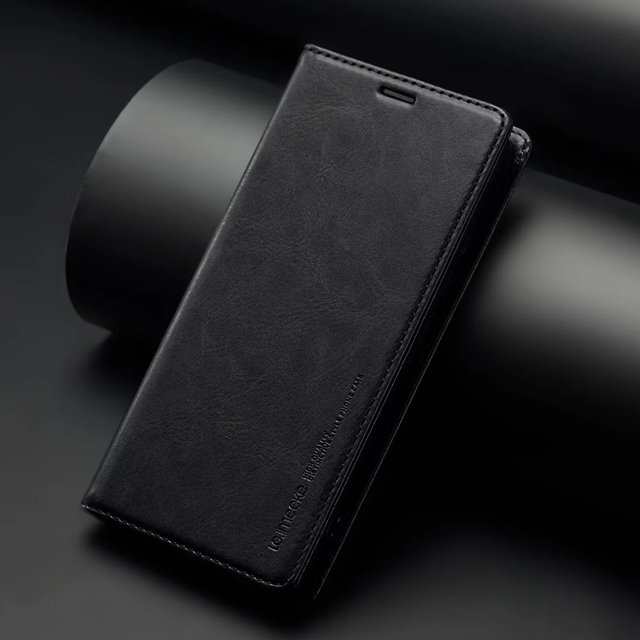 1 Pc Durable Artificial Leather Case For Samsung Galaxy S23 Ultra S22 S21 FE Ultra S20 FE Plus A54 A53 A52 A52s Strong Magnetic Flip Cover Rfid Protection