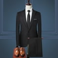 thumbnail image 2 of Slim Fit/Elegant/Party Cotton Blend, Shirt Pants Tie Suits Men's Suits Pieces (4-Pack) (Men's) L, 2 of 7