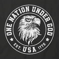 thumbnail image 2 of One Nation Under God T-Shirt | Patriotic American Black Tee Gift, 2 of 5