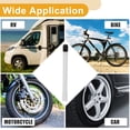 thumbnail image 2 of 10 piezas de adaptador de inflado de válvula de llanta de plástico universal de 125 mm 180 grados para automóvil, motocicleta, RV, camión, bicicleta, 2 of 6