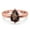 Natural Chocolate Smoky Quartz Rose Tone Silver, variant on Natural Chocolate Smoky Quartz Size-10 Minimalist Pear Teardrop Solitaire Cathedral Ring Vintage Style Wedding Engagement Ring 925 Sterling Silver Gifts For Her