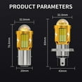 thumbnail image 3 of Car and motorcycle headlight H4 BA20D three-claw two-color high-power headlight, 3 of 10