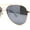 Gold Silver Mirror, variant on Color Mirror Anti-glare Polarized Classic Iconic Officer Metal Rim Sunglasses Gold Blue Mirror