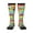 2 Black-1, variant on Colorful Fish 2 print thigh-high socks, crafted for both men and women with a stretchy, high-opaque design perfect for daily wear